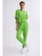 Cepli Regular Fit Bağcıklı Kadın Eşofman Altı - Yeşil Yeşil - M 1