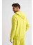 Kapüşonlu Uzun Kollu Erkek Sweatshirt - Sarı Sarı - S 5