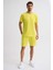 Cepli Regular Fit Erkek Bermuda Şort - Sarı Sarı - Xxl 1