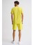 Cepli Regular Fit Erkek Bermuda Şort - Sarı Sarı - Xxl 3