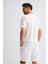 Cepli Regular Fit Erkek Bermuda Şort - Ekru Ekru - Xl 3