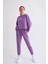 Cepli Regular Fit Bağcıklı Kadın Eşofman Altı - Mor Mor - Xl 1