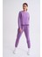 Cepli Regular Fit Bağcıklı Kadın Eşofman Altı - Mor Mor - Xl 5