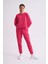 Uzun Kollu Kadın Crop Sweatshirt - Pembe Pembe - Xs 1