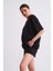 Cepli Regular Fit Bağcıklı Kadın Şort - Siyah Siyah - Xs 3