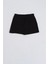 Cepli Regular Fit Bağcıklı Kadın Şort - Siyah Siyah - Xl 2