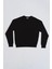 Uzun Kollu Yuvarlak Yaka Erkek Sweatshirt - Siyah Siyah - Xl 2