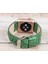 Apple Watch Uyumlu Deri Kordon 42-44-45MM Croco YK04 Yeşil 2
