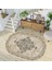 Dijital Baskı Yıkanabilir Kaymaz Taban Oval Salon Halısı RVG7198-SD482 1