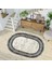 Dijital Baskı Yıkanabilir Kaymaz Taban Oval Salon Halısı RVG7201-SD1044 1