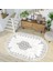 Dijital Baskı Yıkanabilir Kaymaz Taban Oval Salon Halısı RVG7206-SD1125 1