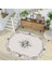 Dijital Baskı Yıkanabilir Kaymaz Taban Oval Salon Halısı RVG7205-SD404 1