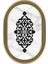 Dijital Baskı Yıkanabilir Kaymaz Taban Oval Salon Halısı RVG7217-SD705 2