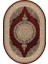 Dijital Baskı Yıkanabilir Kaymaz Taban Oval Salon Halısı RVG7226-HT997 2