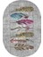 Dijital Baskı Yıkanabilir Kaymaz Taban Oval Salon Halısı RVG7235-SD289 2