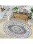 Dijital Baskı Yıkanabilir Kaymaz Taban Oval Salon Halısı RVG7264-HY983 1