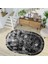 Dijital Baskı Yıkanabilir Kaymaz Taban Oval Salon Halısı RVG7268-SD1034 1
