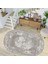 Dijital Baskı Yıkanabilir Kaymaz Taban Oval Salon Halısı RVG7273-SD312 1
