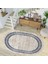 Dijital Baskı Yıkanabilir Kaymaz Taban Oval Salon Halısı RVG7276-HT669 1