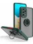 Samsung Galaxy A23 Kılıf Silikon Montreal Yüzüklü Standlı + Temperli Cam 3