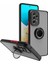 Samsung Galaxy A23 Kılıf Silikon Montreal Yüzüklü Standlı + Temperli Cam 4