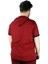 Erkek T Shirt Kapşonlu Sweep Check 22136 Bordo 3