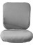Streç Bilgisayar Sandalye Kapak Slipcover Döner Sandalye Kapak Dönen Sandalye Gri 2