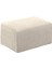 Foothool Kapak Dikdörtgen Osmanlı Slipcovers Katlanır Depolama Koruyucu Pouf Bej Xl 2