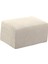 Foothool Kapak Dikdörtgen Osmanlı Slipcovers Katlanır Depolama Koruyucu Pouf Bej Xl 4