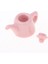 5pcs 1/12 Dollhouse Minyatürleri Yemek Porsu Porselen Kiti Pembe 4