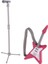 2pcs Müzikal Guitar Mikrofon Seti Dollhouse Party Dekor Çocuk Oyun Seti Oyuncak 1