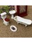 Prettyia 4pcs Beyaz Porselen Banyo Modeli Seti 1/12 Dollhouse Minyatür #1 White1 2