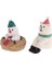 El Yapımı Dollhouse Reçine Yaratıcı Noel Süsleri Ayı Penguen Karikatür 4