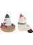 El Yapımı Dollhouse Reçine Yaratıcı Noel Süsleri Ayı Penguen Karikatür 5