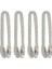 El Yapımı 4pcs Minyatür Metal Maşa Gıda Klipsi 1/12 Bolhouse Tencere Araçları Odası 2