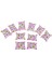 10PCS 1/6 Dollhouse Minyatür Çiçek Yastığı Kapak Kanepe Dekorasyon Aksesuar 1