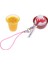 2pcs 1: 6 Dolyhouse Minyatürler Gıda Seti Meyve Suyu Dondurma Anahtar Zincirleri 5