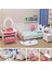 Dollhouse Mobilya Seti 1/12 Zengin Aksesuar Kızlar Için Birden Çok Tema Erkek Yatak Odası 4