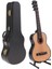 Minyatür 13CM Ahşap Gitar Modeli Pu Kutu Set Bebek Evi Aksiyon Figürleri Accs 1