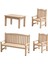 4x Minyatür Bahçe Tezgahı Seti Mobilya Modeli Dıy Mini 1:12 Dollhouse Natural2 1
