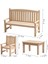 4x Minyatür Bahçe Tezgahı Seti Mobilya Modeli Dıy Mini 1:12 Dollhouse Natural2 5