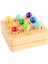 Montessori Silindir Soket Oyuncakları Gökkuşağı Peg Bebekler Çocuklar Için Beyin Gelişimi (Yurt Dışından) 2