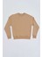Organik Uzun Kollu Yuvarlak Yaka Erkek Sweatshirt Bej Bej Xxl 2