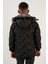Içi Peluş Astarlı Çıkarılabilir Kapüşonlu Mont Erkek Çocuk Mont 5760013 5
