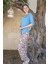 Kadın Mavi Pijama Takımı 10017 1