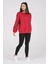 Giyim Basic Oversize Termal Sweatshirt Kırmızı 2