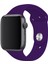Apple Watch 2 3 4 5 6 7 Se Uyumlu 42-44 mm A+ Kaliteli Silikon Kordon Mor Renk 2