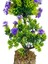 Nettenevime Bonsai Dekoratif Yapay Ağaç Mor Güllü Top Kafalı Bonzai 30CM 3