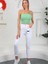 Beyaz Mom Fit Jean Pantolon 2