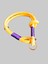 Köpek boyun tasması halat sarı kıstırmalı kalınlık:12mm boyun ölçüsü:20-47cm ayarlamalı dog collar T2-9 3